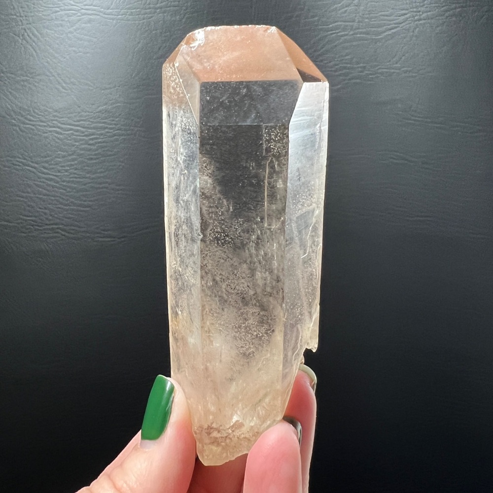 5.67 oz. Clear Quartz Crystal Point from Brazil.